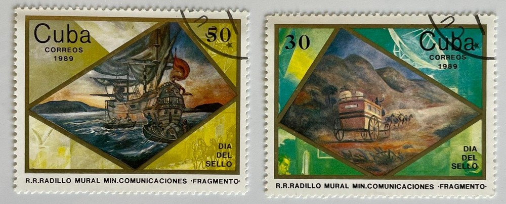 Caribbean stamps 1989   Stamp Day