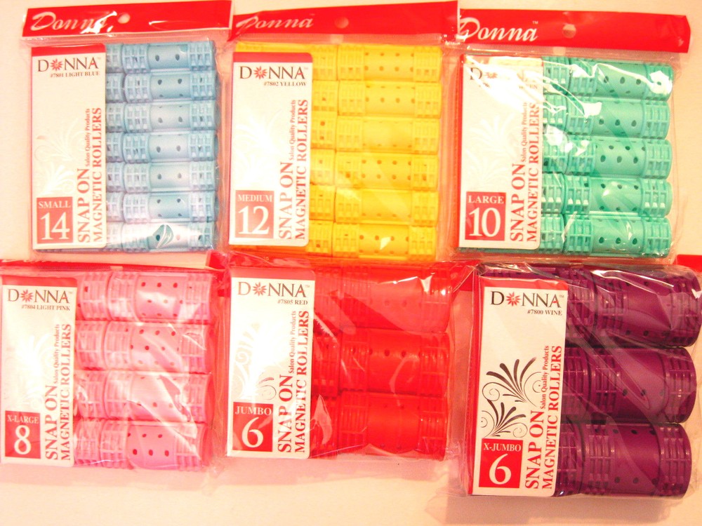 DONNA SNAP ON MAGNETIC HAIR ROLLERS