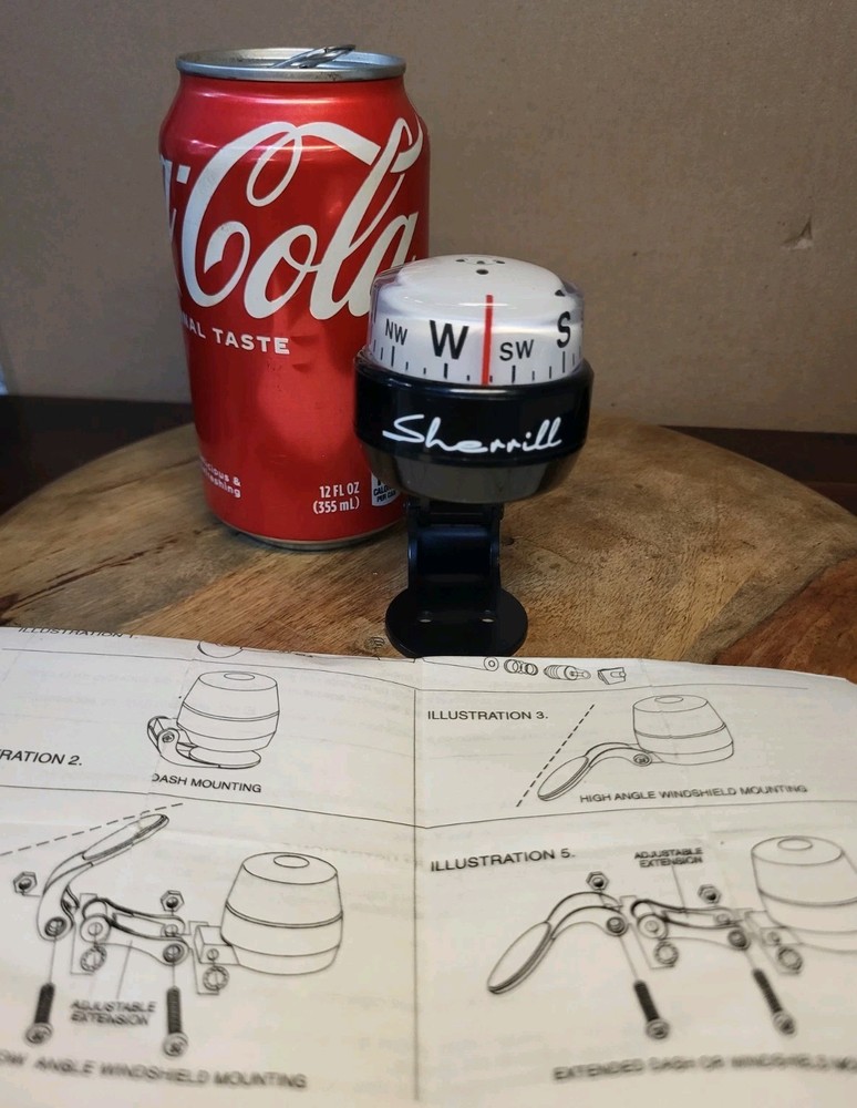 Vintage NOS Sherrill Auto / Marine Compass