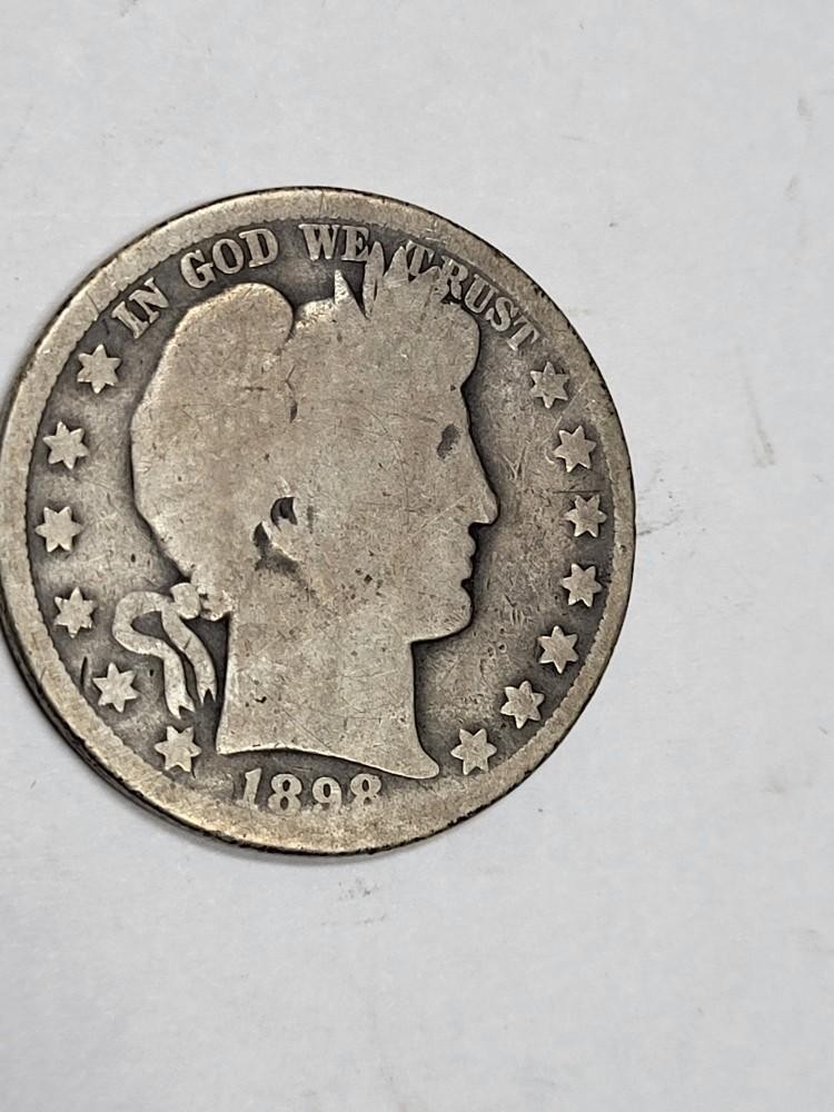 1898 O Barber Half Dollar