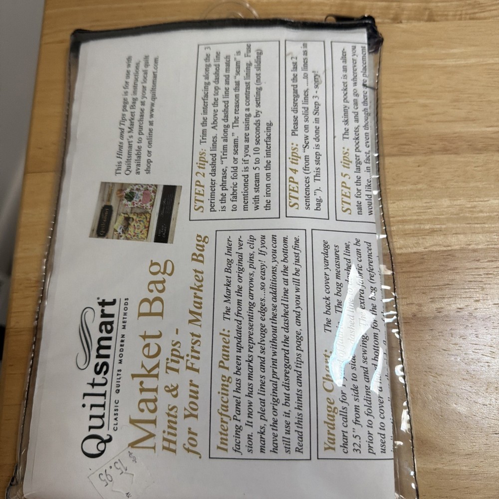 Pattern for A Market Bag By Quiltsmart