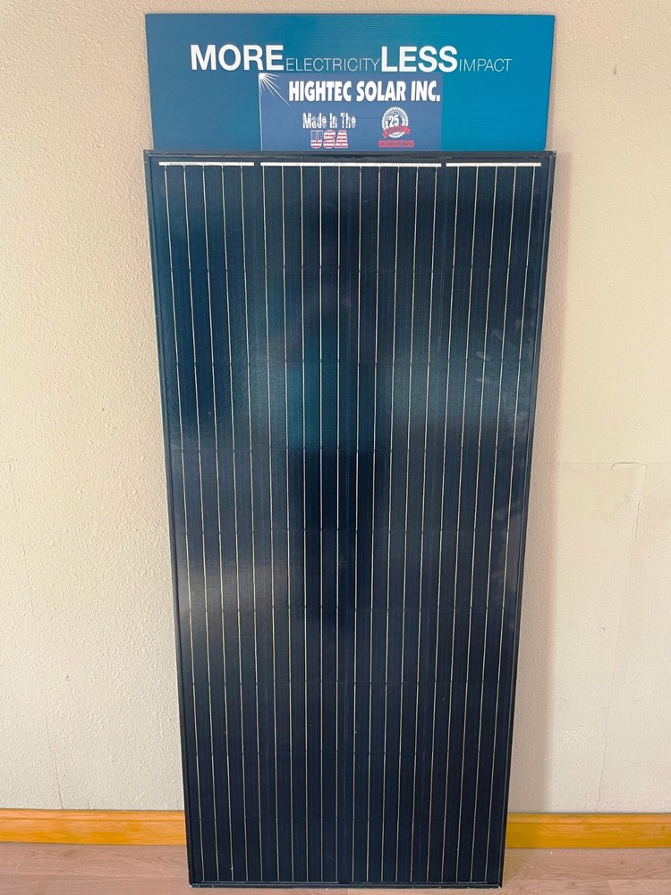 1- 215W Solar Panel Off Grid RV Boat solar panels BLACK FRAME BLACK FRONT new