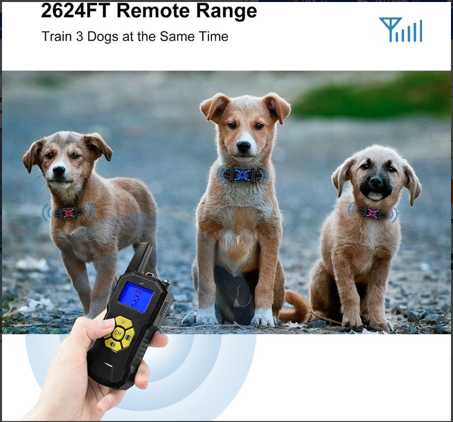 Static-free training collar utilizes an earth-friendly, CFC-free citronella spra