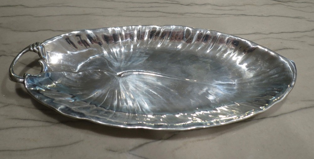Sterling Silver Black Star & Gorham Leaf Dish design 304 grams