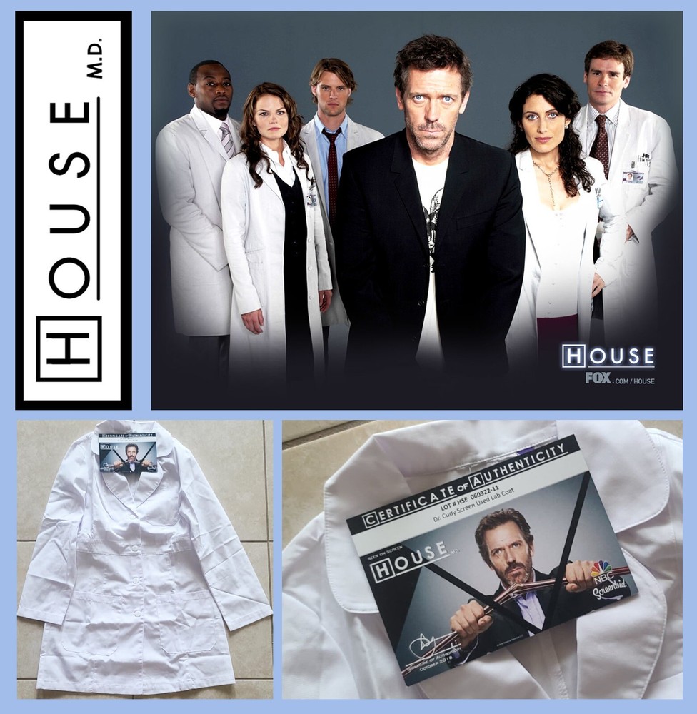 HOUSE MD: Dr. Cuddy/Lisa Edelstein Lab Coat w/Studio COA