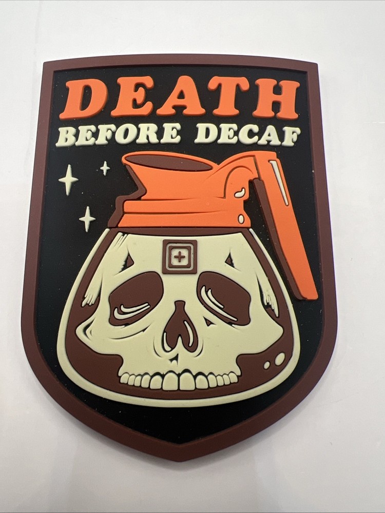 5.11 Tactical Death Before Decaf Patch Coffee