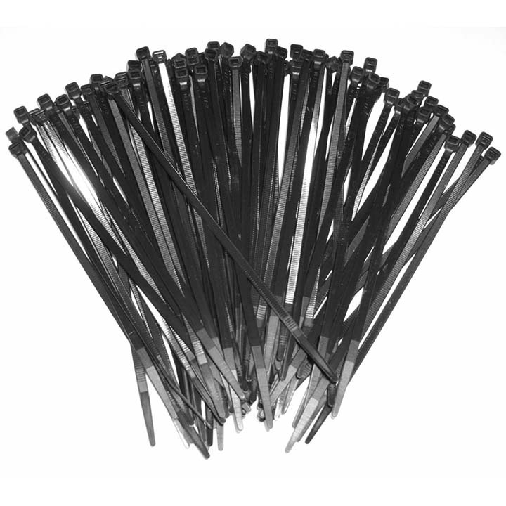 Xscorpion CT15 15" Black Wire Ties (100 pcs)