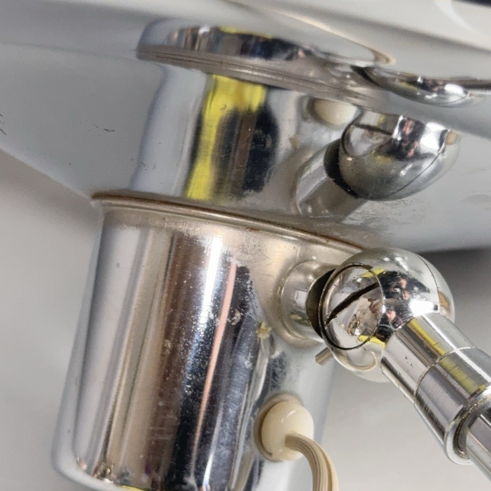 Vintage Gilbert Illuminated Vanity Mirror Lamp Mid Century Chrome Dimmer