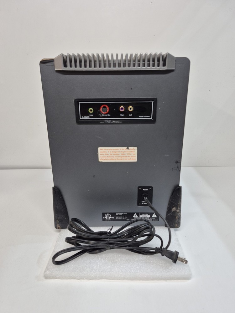 Acoustic Authority A-3640 Speakers Subwoofer Wired Remote Controller
