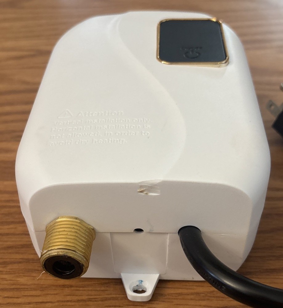 Electric Tankless Water Heater, 3000W 110V Instant Hot Water for Kitchen & RV