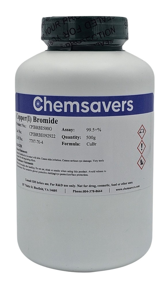 Copper(I) Bromide, 99.5+%, 500g