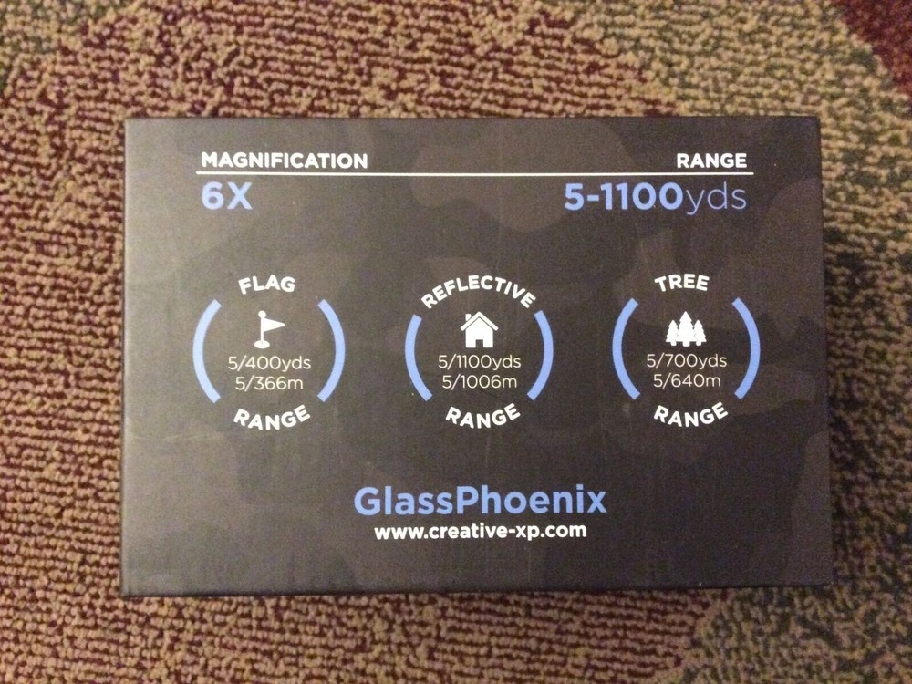 Creative XP Glass Phoenix Range Finder 1100 Yds, New