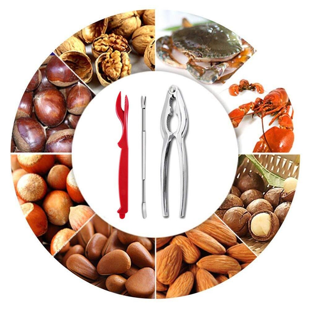 12 Pack Seafood Tools Set Nut Crackers for Crabs Lobsters Leg Crackers