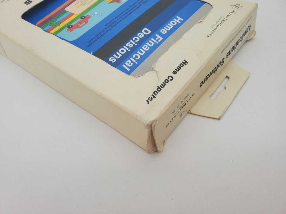 Texas Instruments Computer Software TI-99 Home Financial Decisions Tested