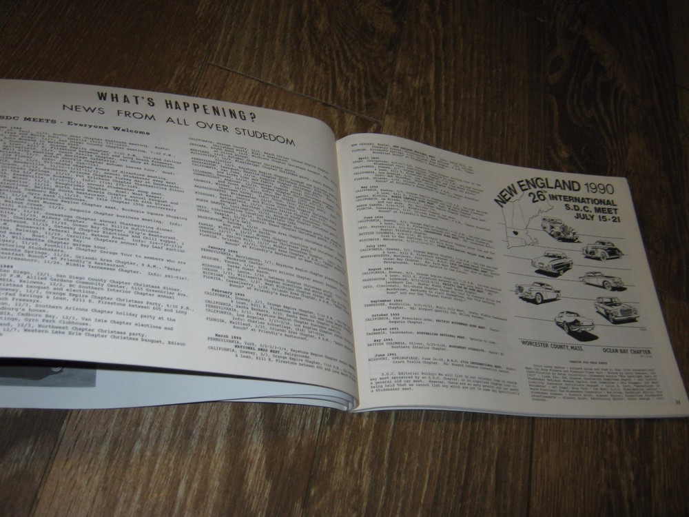 Nov 1989 Studebaker Turning Wheels Bulletin Studebaker