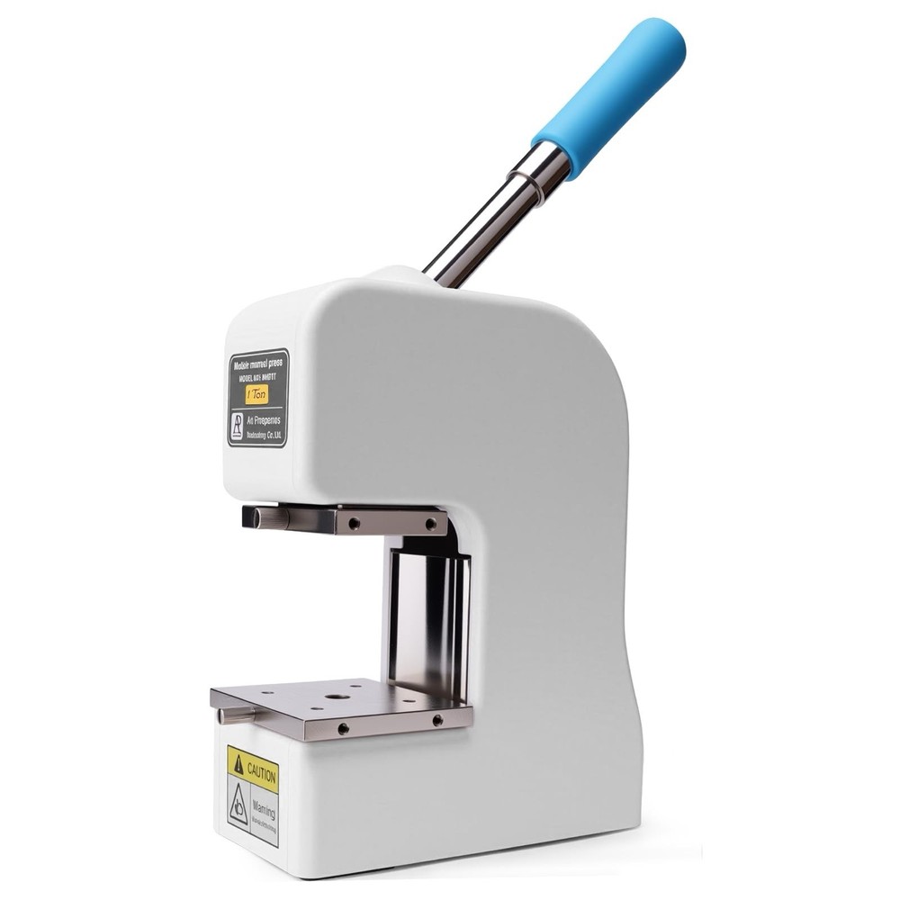 Button Maker Machine -Multiple Size Molds, Built-in Storage & Button Pressing...