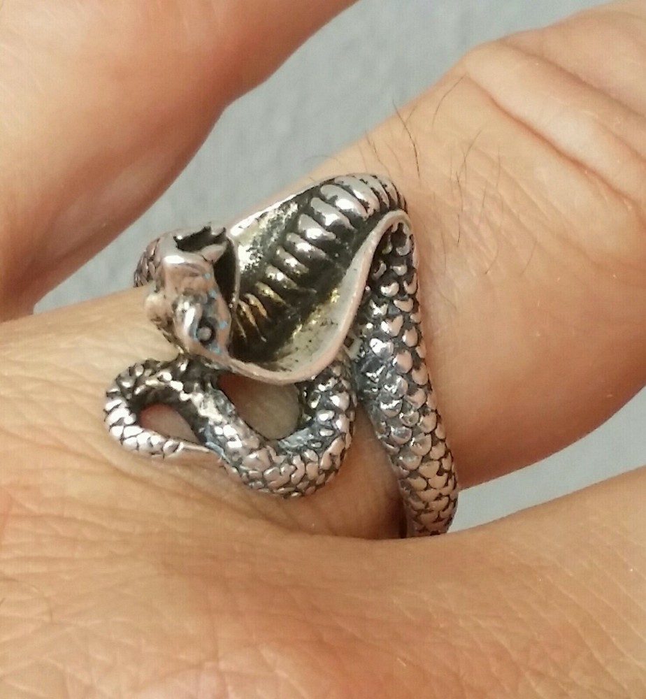 DISCOUNTED 925 SILVER RING women snake men