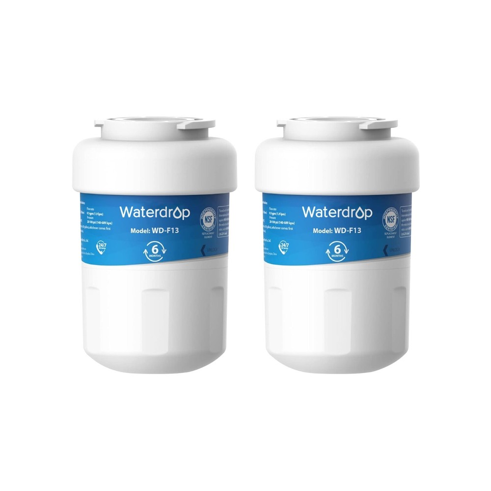 Waterdrop Refrigerator Water Filter Replacement for GE® Smart Water MWF MWFI (2)