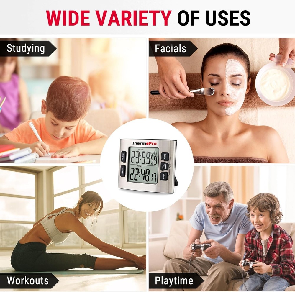 Digital Stainless Steel Kitchen Timer