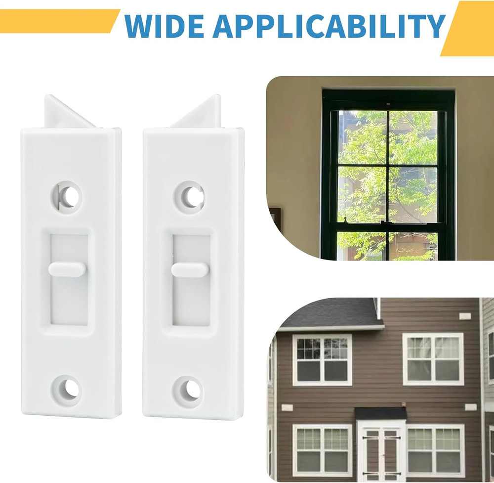 12 Pcs Window Latch Locks Spring Loaded Window Tilt Latch Replacement Part