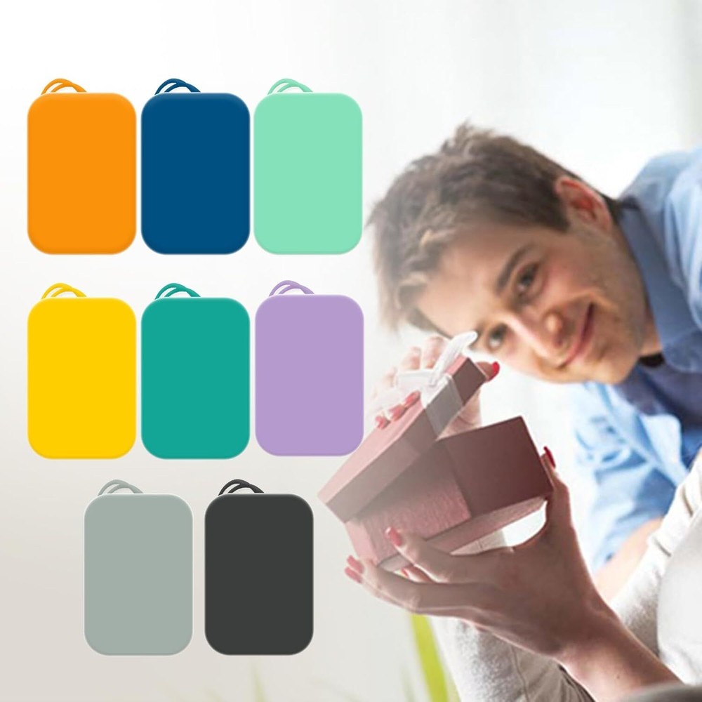 8 Pack Silicone Luggage Tags for Suitcases - Suitcase Tags, Colour