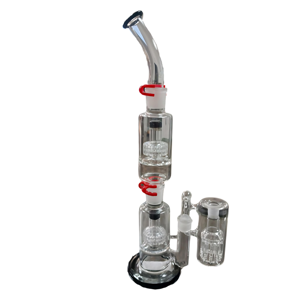 Stackable Bong - Glass - Easy to Clean - Clear