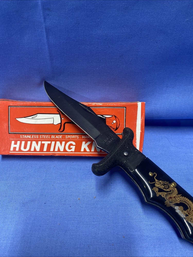 vintage folding hunting knife