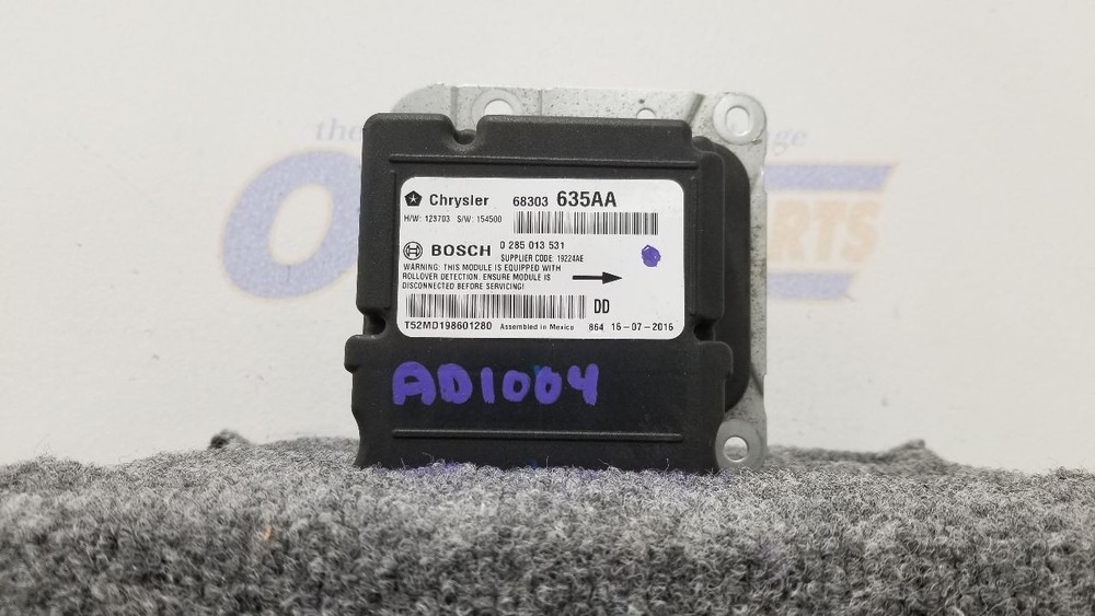 17 DODGE RAM 3500 CHASSIS CAB SRS CONTROL MODULE 68303635AA