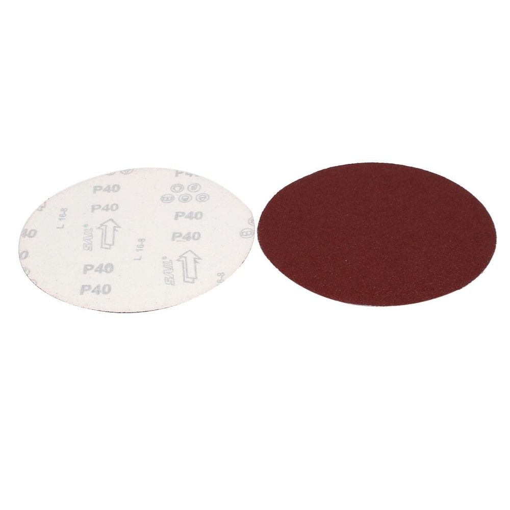40 Grit 7" Diameter Flocking Sandpaper Hook Loop Sanding Disc 20 Pcs