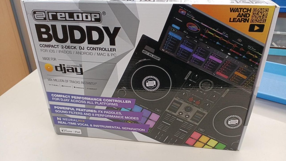 RELOOP BUDDY 2-Channel DJ Controller iOS Android PC Neural Mix Pads Jog Wheels