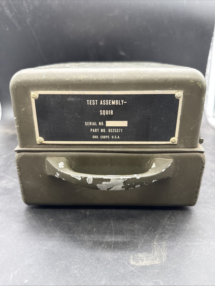 US Army TEST ASSEMBLY SQUIB Launcher explosive Booster Ordnance Corps Circuit