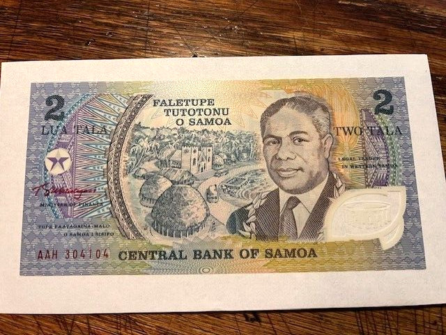 ND (2003-09) Western Samoa 2 Tala/Polymer Note/AAH/CU #12611