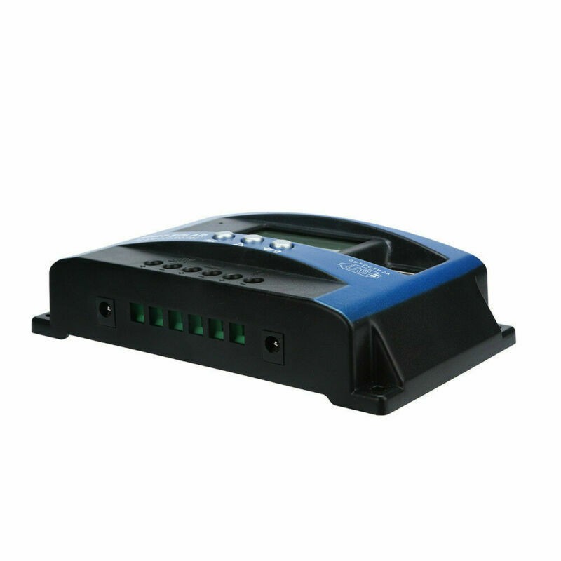 Solar Panel Regulator MPPT Dual USB 12V-24V Auto Focus Charge Controller 30A UE