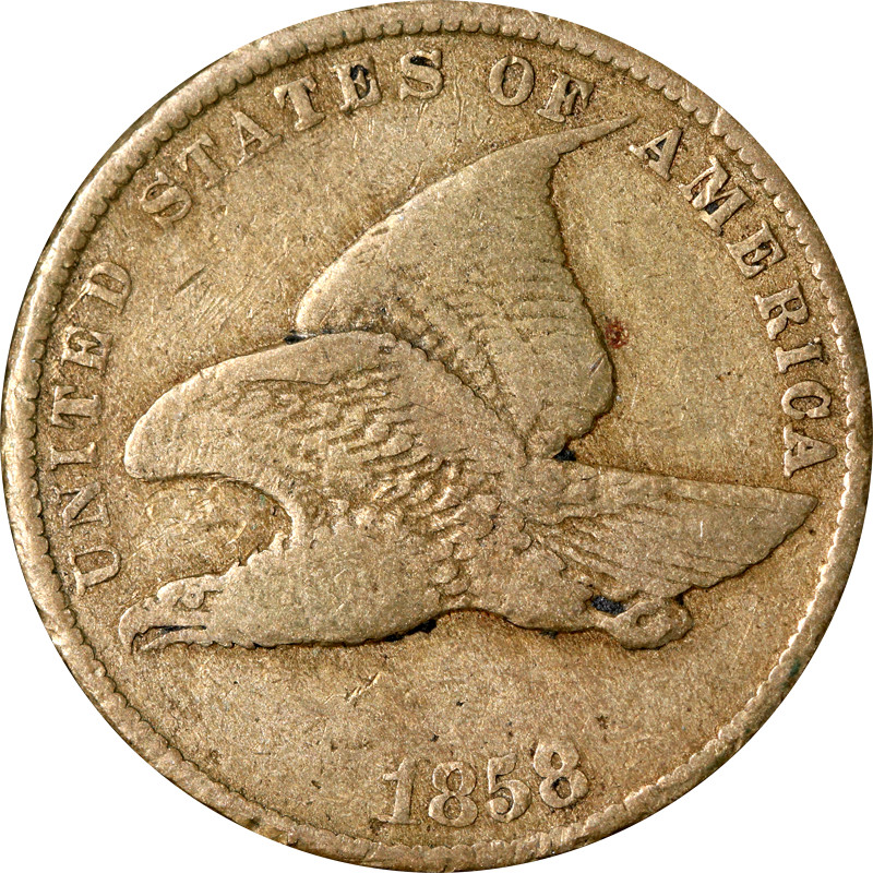 1858SL Flying Eagle Cent