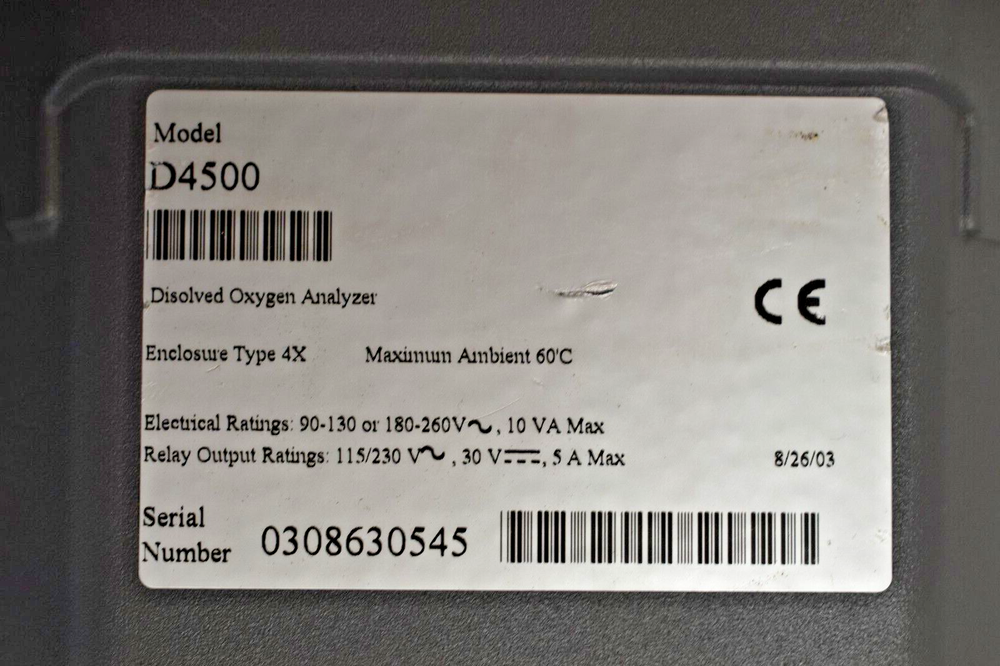 GLI Hach Orbisphere D4500 Dissolved Oxygen Analyzer