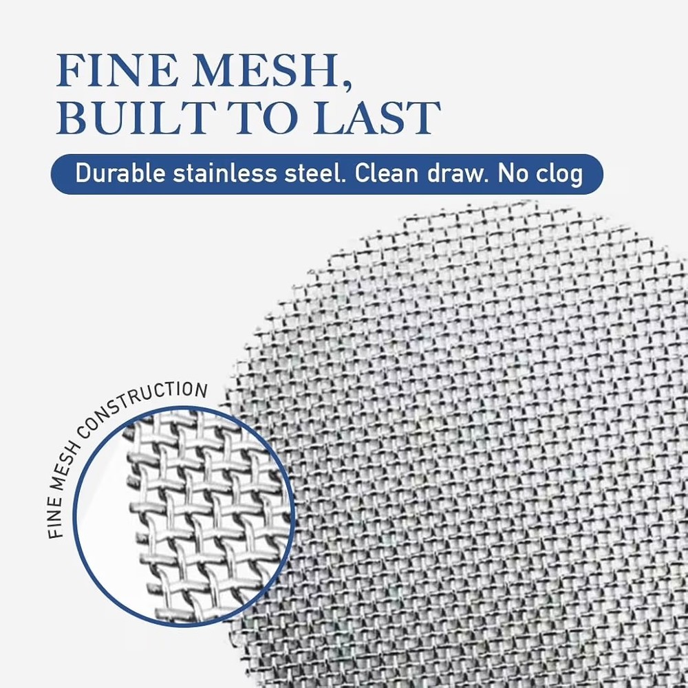 100 Pcs Pipe Screens Stainless Steel Screen Filter for Pipe 3/4 Mesh Pipe Filter
