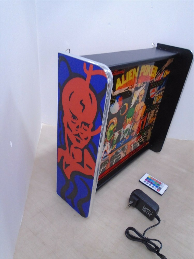 Williams Alien Poker Pinball Head LED Display light box