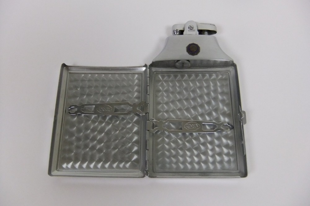 Vintage Ronson Mastercase Cigarette Case Lighter American Legion