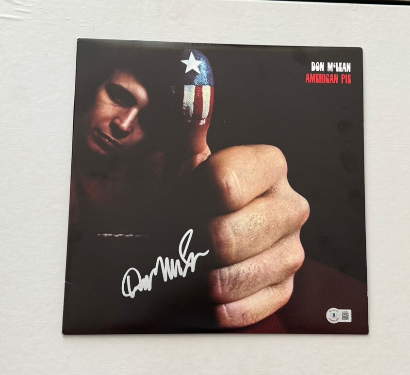 DON MCLEAN SIGNED AMERICAN PIE VINYL RECORD BECKETT BAS AUTHENTIC AUTOGRAPHED