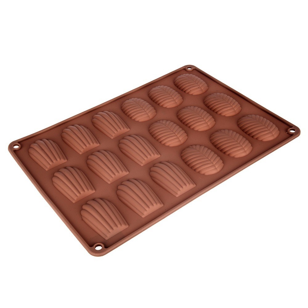 Chocolate mold, cookie mold, silicone baking mold, shell and leaf shape,...