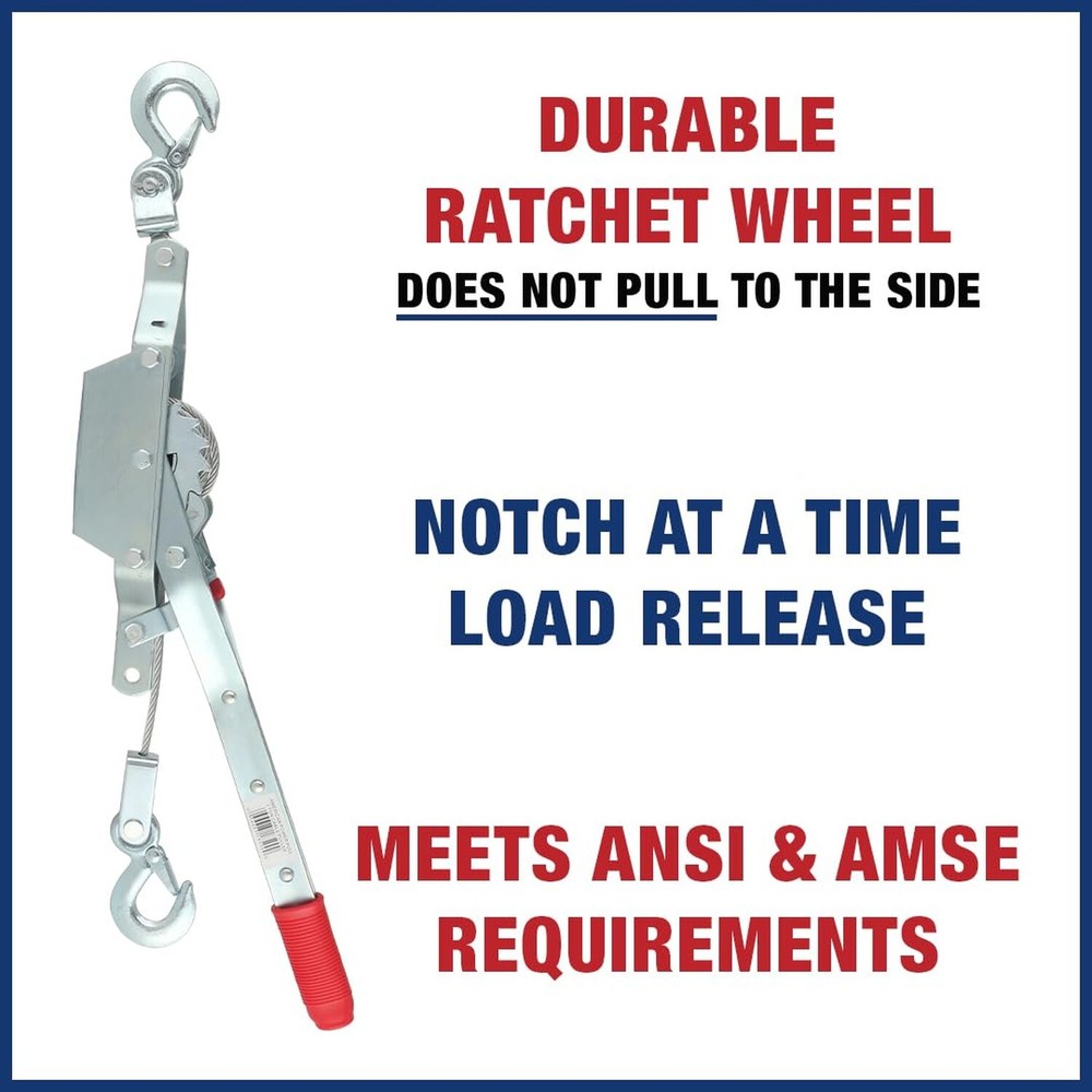 AMERICAN POWER PULL CORP 18500 Cable Puller, 1-Ton 1 Ton