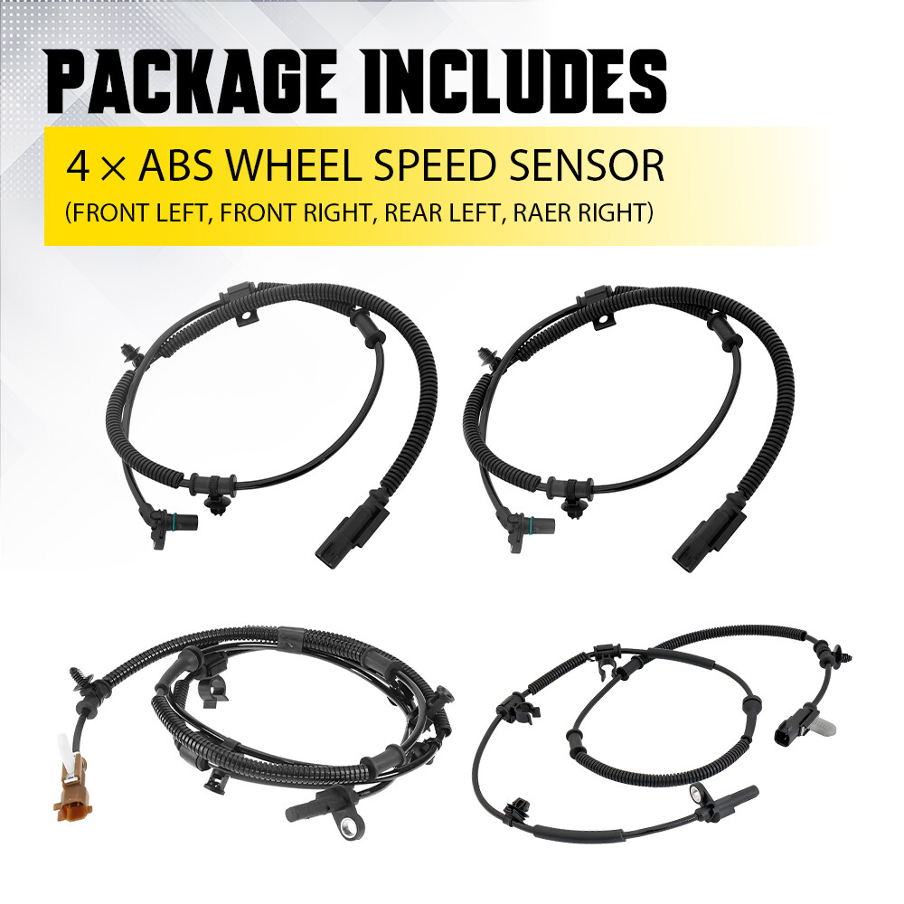 4PCS ABS Wheel Speed Sensor Front Rear Right left For FORD F150 2011 2012-2014 A