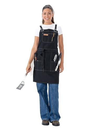 Unisex BBQ Apron, Black, One Size