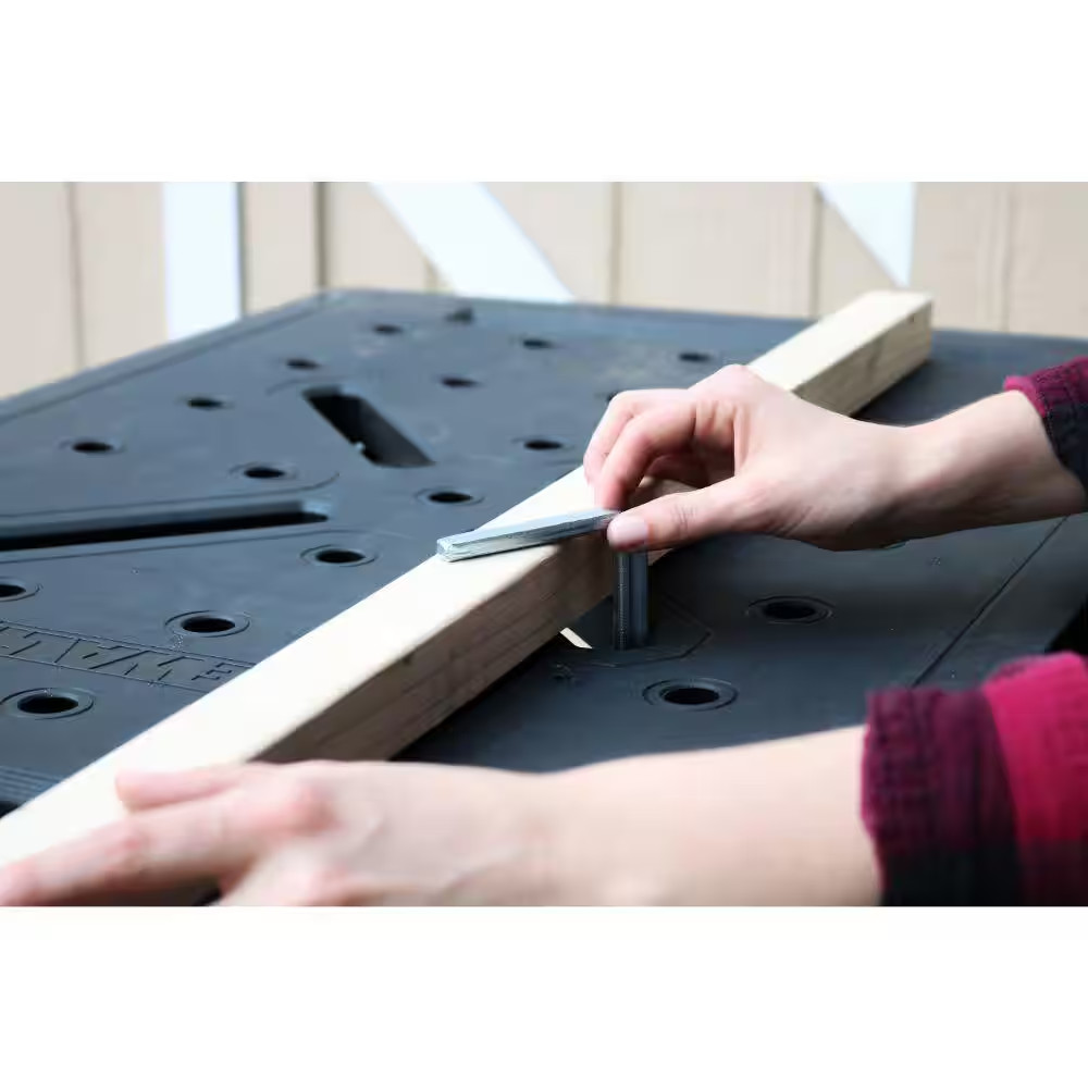 DEWALT Express 33 in. H Plastic Folding Portable Sawhorse Workbench