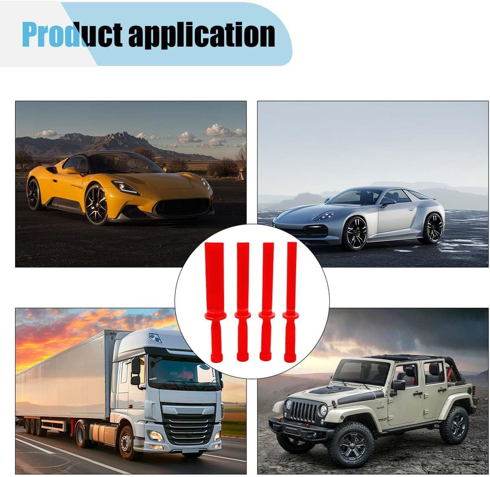 4PCS Plastic Chisel Scraper Set, Non-Marring Plastic Scraper Tools, Safe Chisel