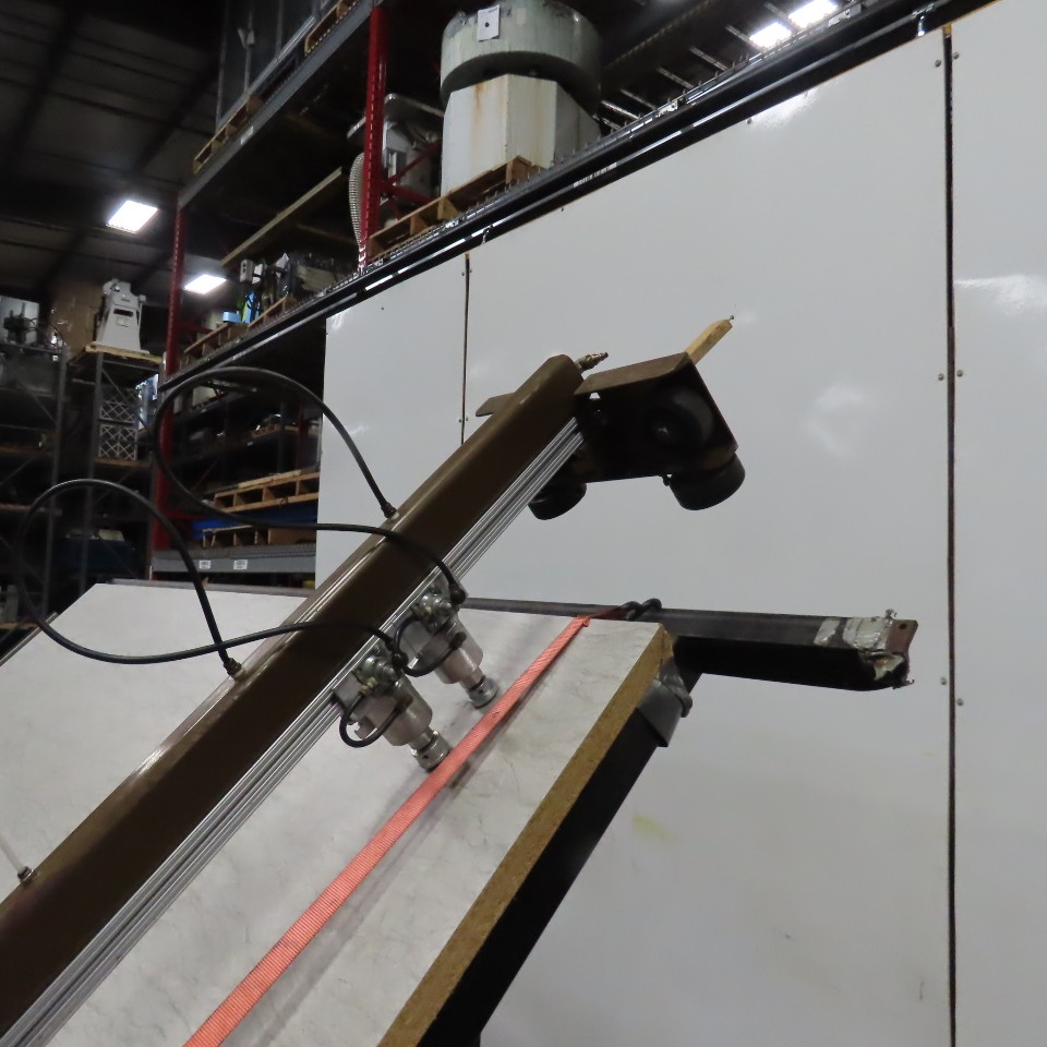 Custom Fab 8' x 52" Face Frame Assembly A Frame Table 5 Pneumatic Clamps