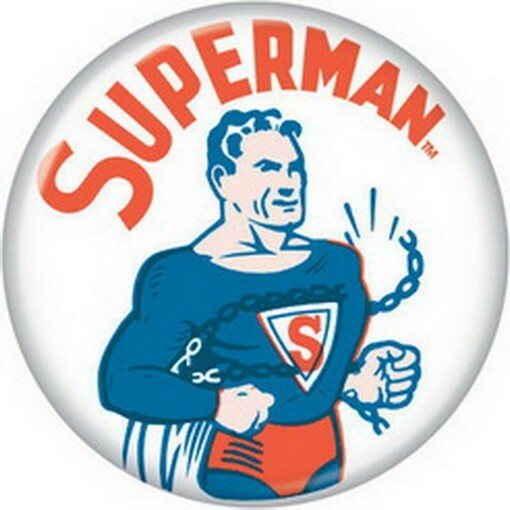 DC Comics Superman Chains Classic Licensed 1.25 Inch Button 81756