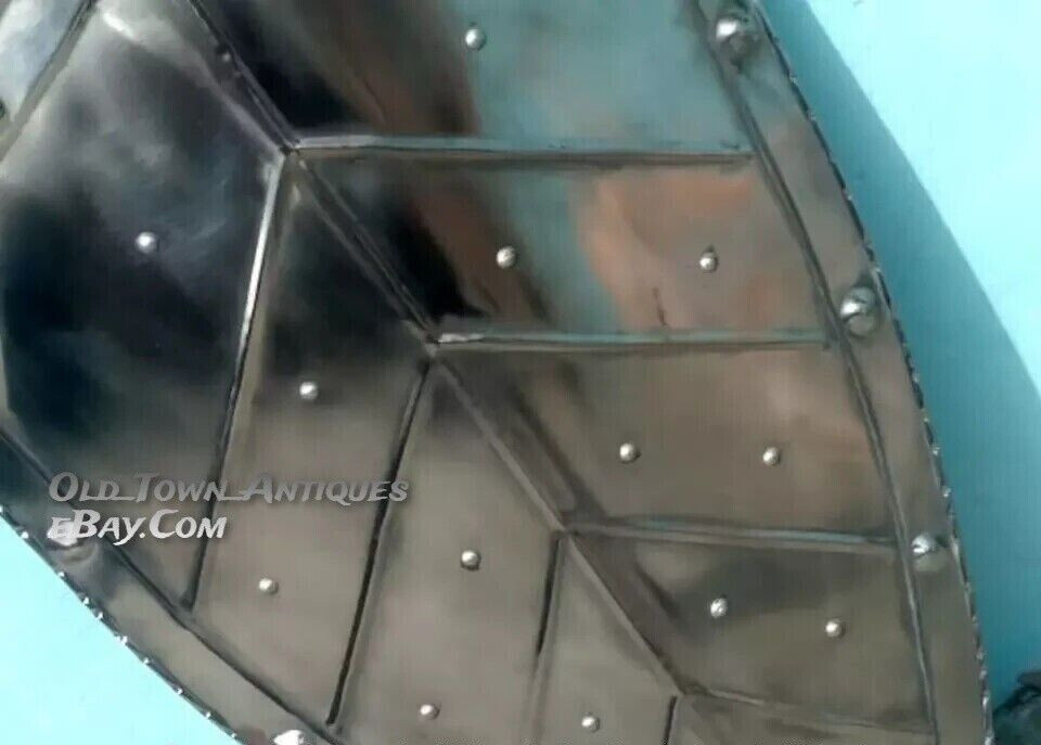 Medieval Leaf Design Pointed Shield Reenactment Cosplay Heater Shield