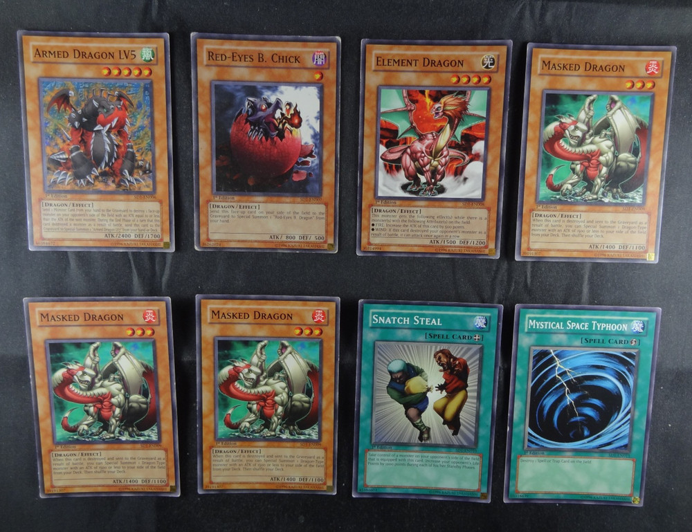 Structure Deck Dragon's Roar COMPLETE with Anime Sleeves - 1st Edition - SD1