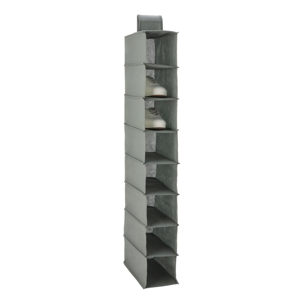 Amazon Basics 8-Tier Hanging Shoe Organizer Grey